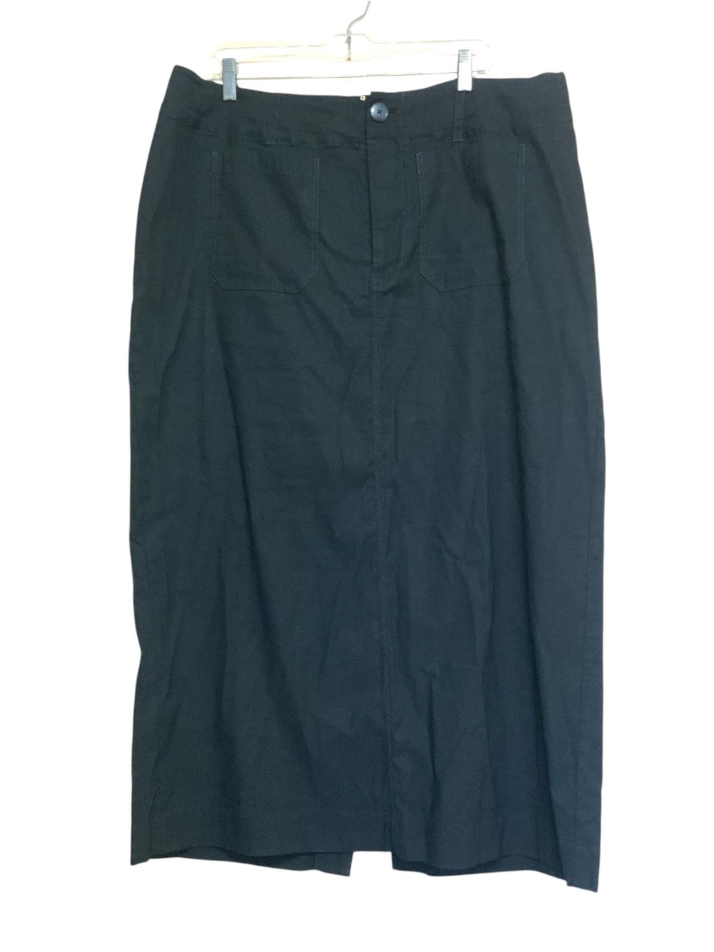 MAEVE By Anthropologie The Colette Maxi Skirt Women's Size 1X Black Career - Picture 6 of 10